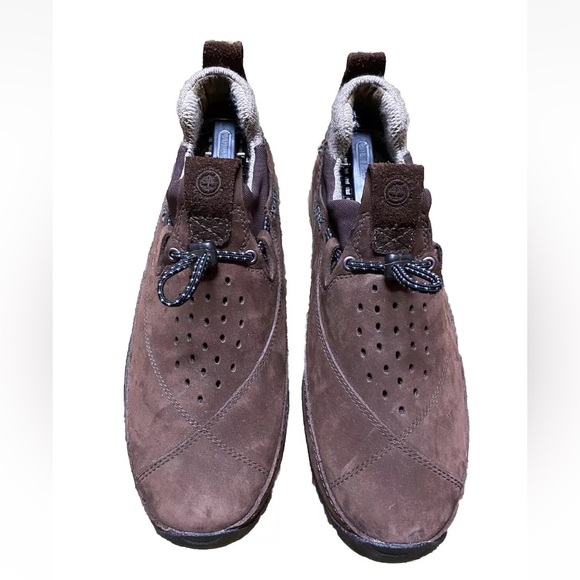 Timberland Smartwood brown Leather Slip On Shoes Sz Women’s 8.5M - Picture 1 of 15